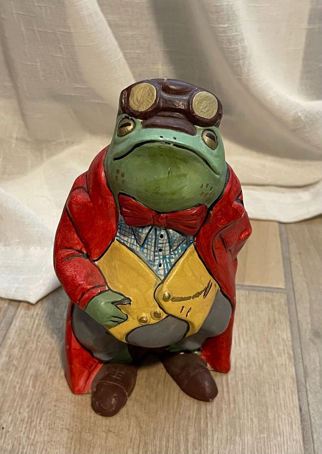 Vintage Mr. Toad Ceramic Statue | Wind in the Willows Character, Signed ...
