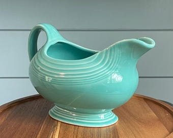 Vintage Fiesta Sauceboat or Gravy Boat in Turquoise