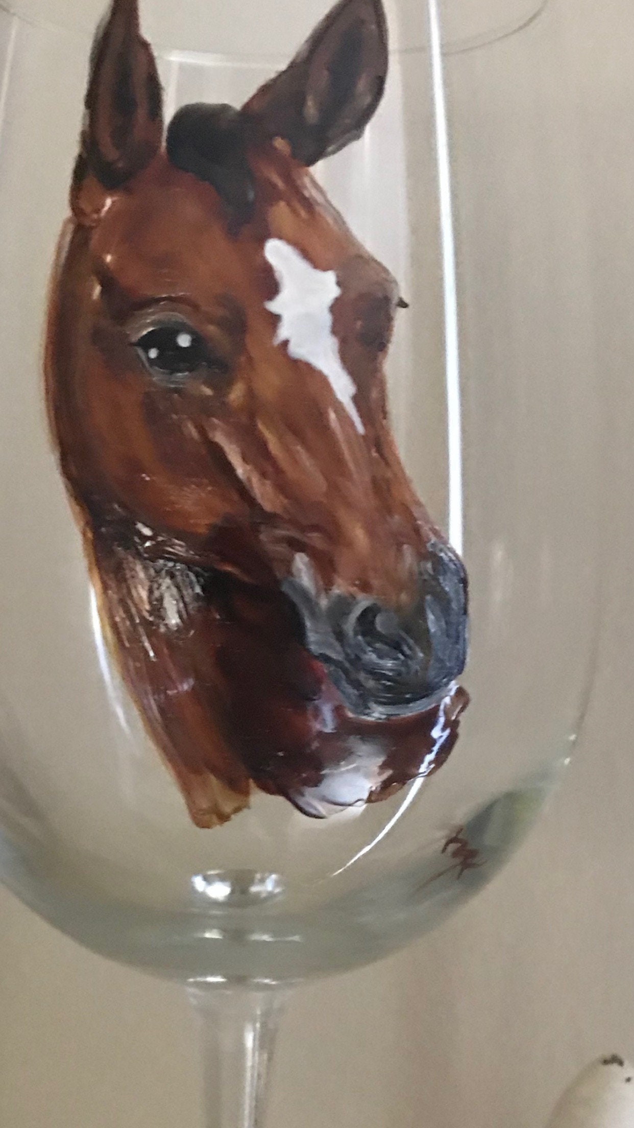 Horse Wine Glass or Beer Glass Custom Made. Etsy