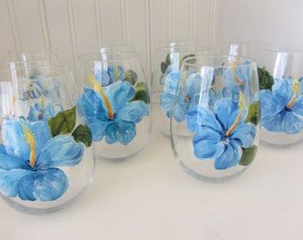 Custom Wedding Wine Glasses