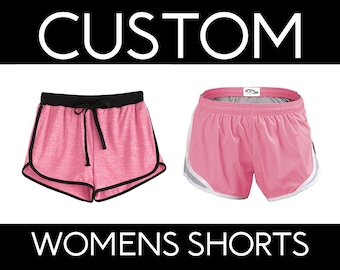 Custom Ladies' Shorts-- Design Your Own Shorts-- Cotton Or Polyester