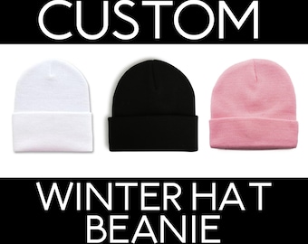 Custom Winter Hat- Beanie- Warm winter hat- add your logo