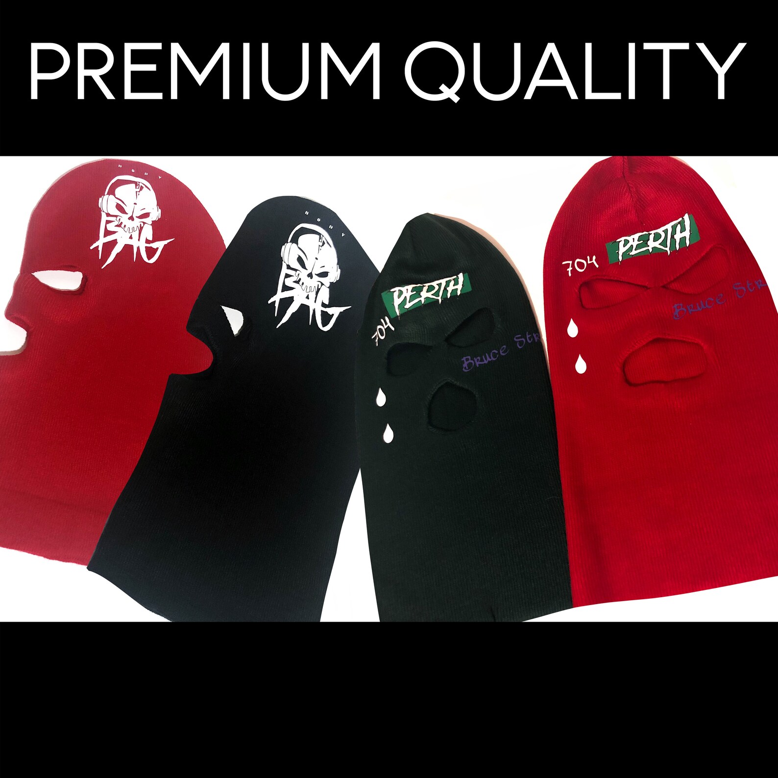 Custom Ski Mask Design Your Own Mask Multiple Color Etsy