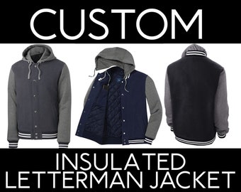 Custom Insulated Letterman Jacket- Unisex