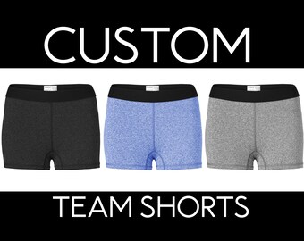 Custom Team' Shorts-- Design Your Own Shorts-- Fitted- Ladies and Girls Fit