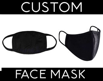Custom Black Face Mask