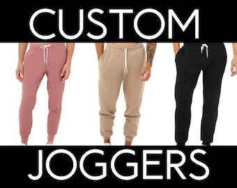 Custom Cotton Joggers-- Add Your Logo To Sweatpants