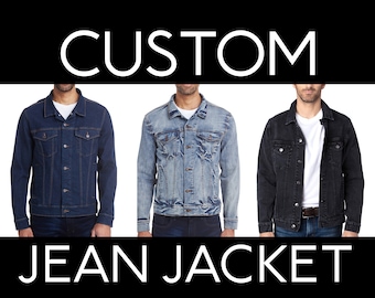 Custom Jean Jacket- Denim Jacket- Quality Jacket-- Unisex Cut