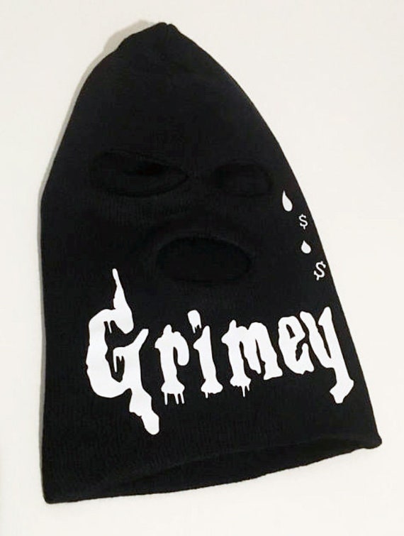 GRIMEY MONEY Ski Mask Glow In The Dark Tear Drops Money Signs Etsy