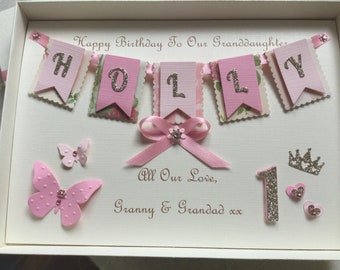 Fresh 70 Granddaughter 1St Birthday Card Handmade