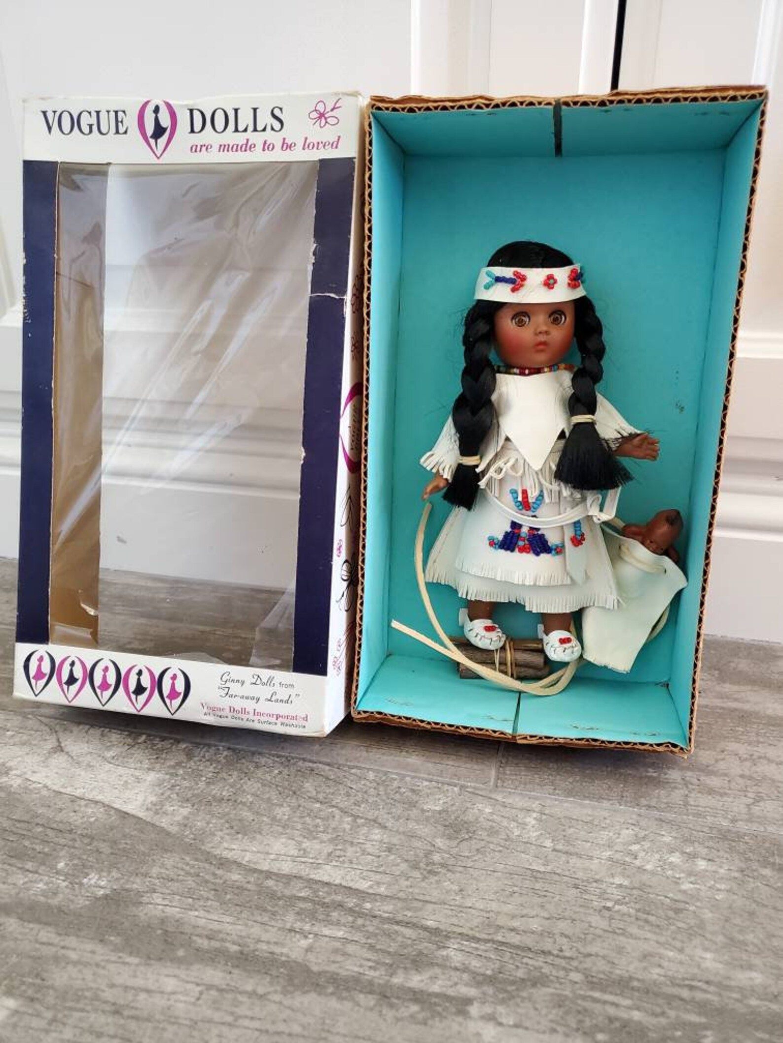 Vintage Doll / American Indian Doll 501 / 1960s Ginny Doll Etsy