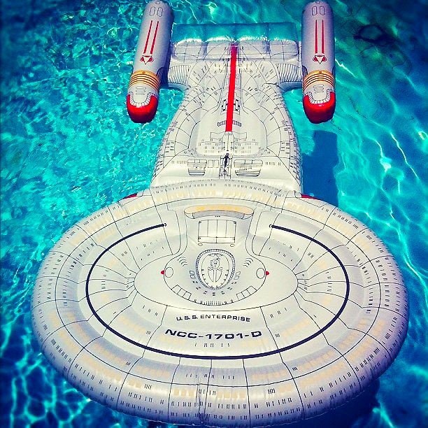 USS Enterprise Pool Lounge Star Trek the Next Generation Collectible Rare Vintage 1995 Trekkie Gift Father s Day Gift Blow up Raft Etsy