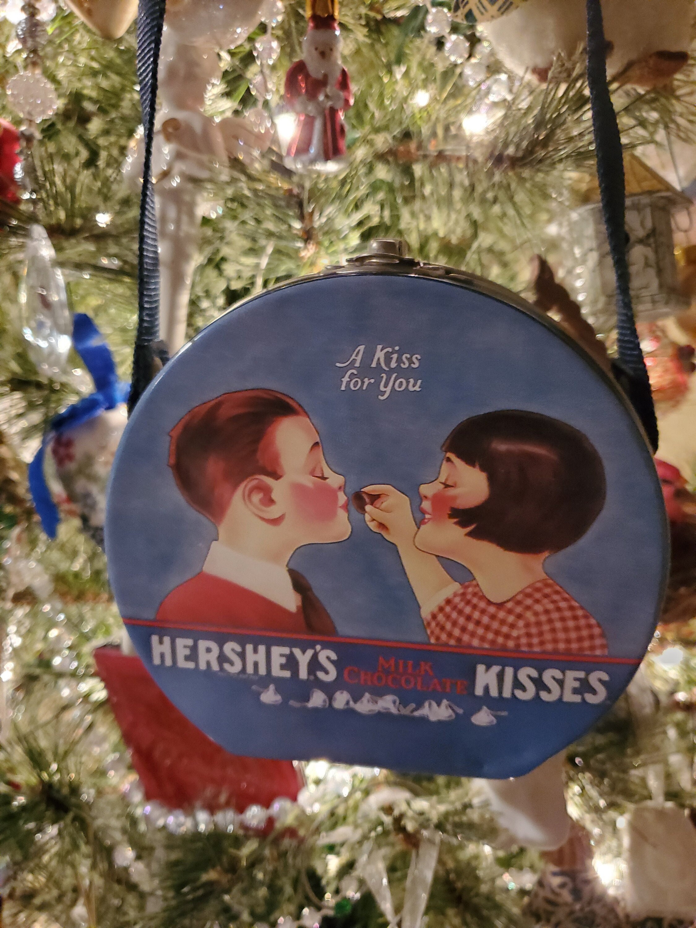Vintage Hershey's Kisses Tin Purse A Kiss for You Etsy