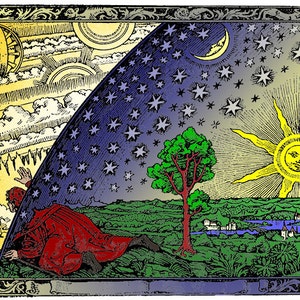 1888 Flammarion Engraving Print