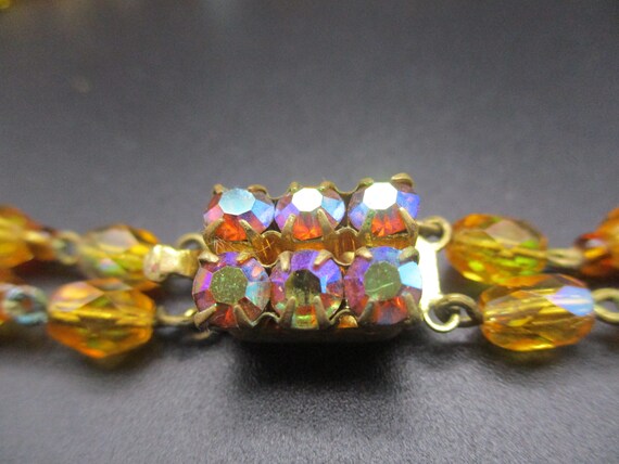 Vintage 1950s AUSTRIAN SWAROVSKI Citrine Crystal … - image 9