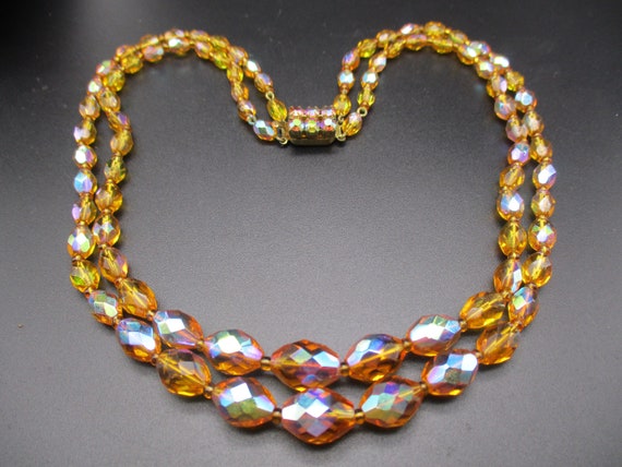 Vintage 1950s AUSTRIAN SWAROVSKI Citrine Crystal … - image 8