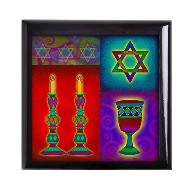 Bar Mitzvah gift keepsake box judaica home decor Shabbat