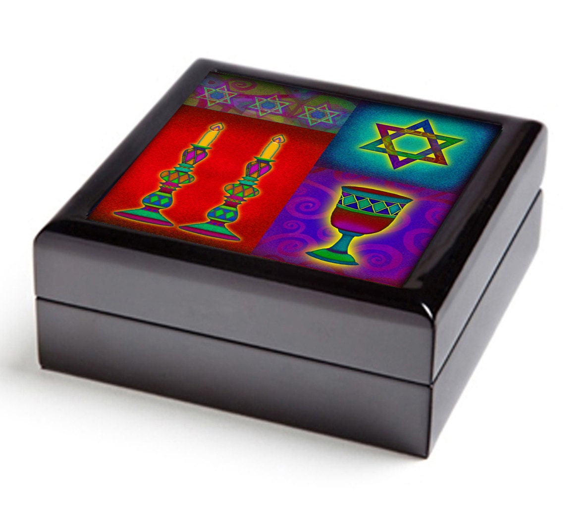 Bar Mitzvah Gift, Keepsake Box, Judaica Home Decor, Shabbat, Jewish