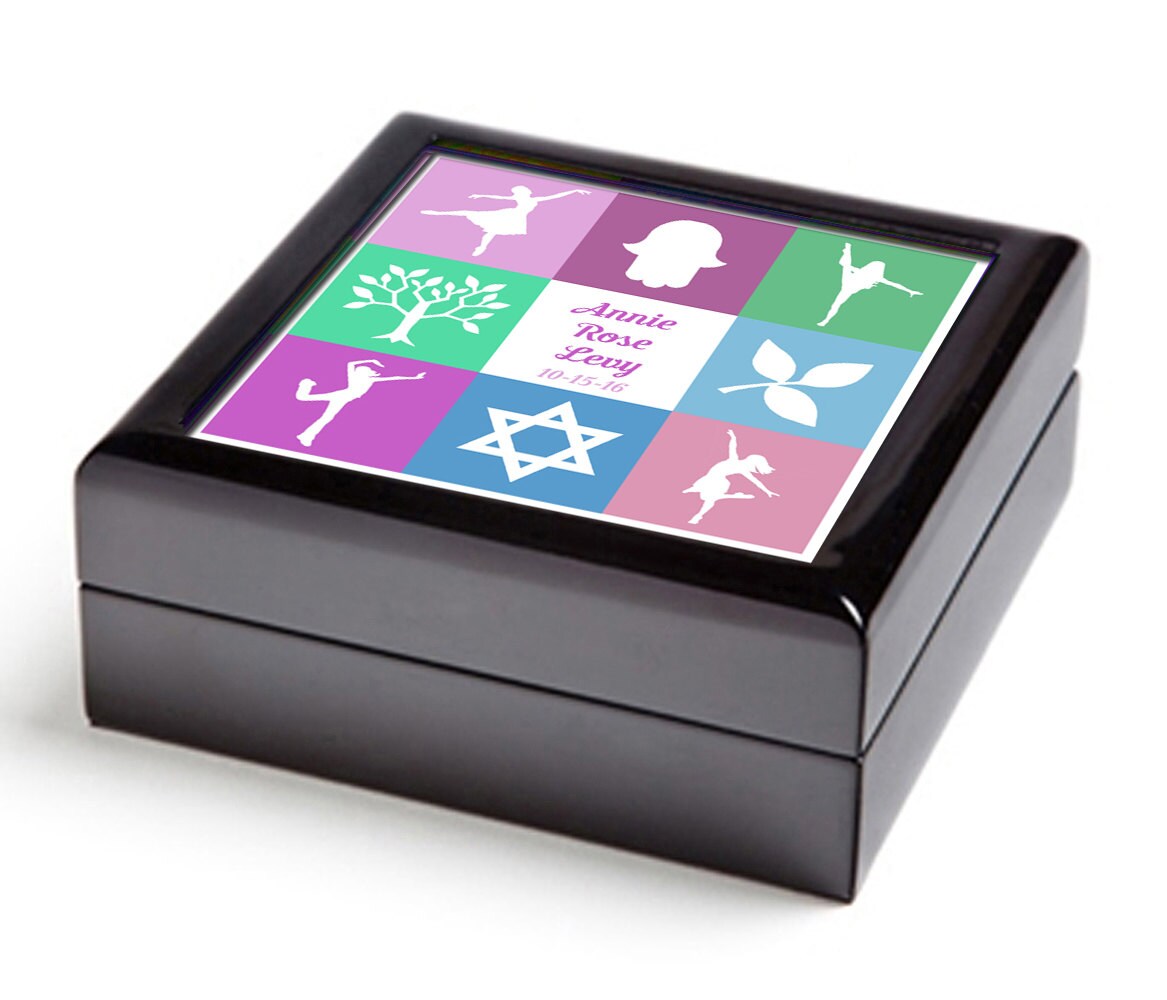 Bat Mitzvah gift dancer keepsake box judaica home decor Etsy