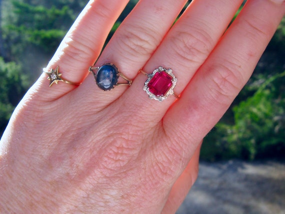 Antique Art Deco Ruby Ring - image 5