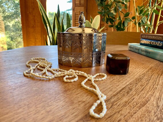 Vintage Silver Box with Velvet Lining