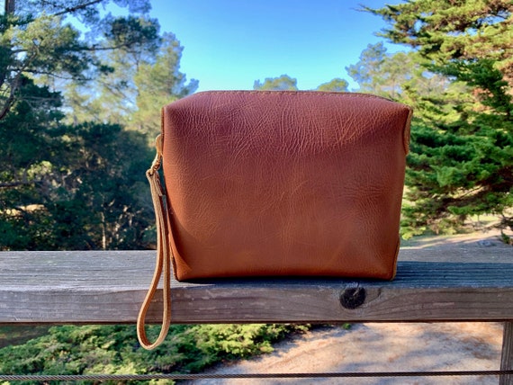 Vintage Handmade Leather Clutch - image 1