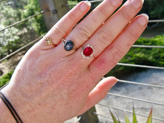 Antique Art Deco Ruby Ring - image 6