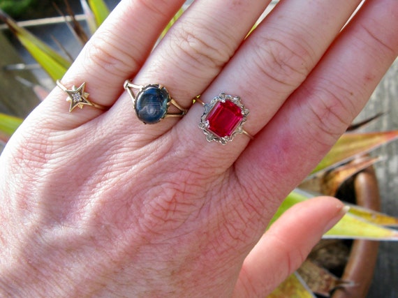 Antique Art Deco Ruby Ring - image 2