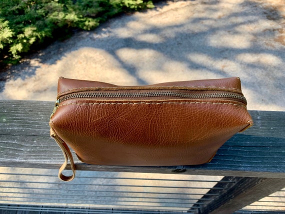 Vintage Handmade Leather Clutch - image 7