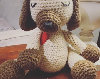 Handgemaakte gehaakte puppyhond