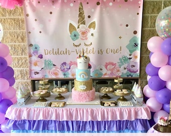 Unicorn Backdrop Etsy