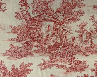 French Toile Fabric Etsy