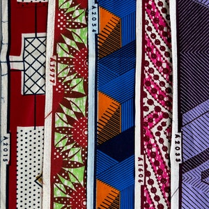 Fat Quarter Pack #4 Authentic Vlisco Dutch Wax Fabrics for Sewing, Quilting, Crafts