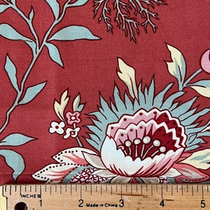 Vintage French &quot;Garance&quot;  Floral Fabric (58&quot; Wide) (40&quot; Length)