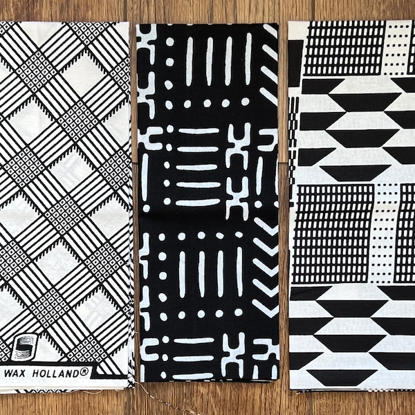 Black and White Fabrics Quilting Etsy