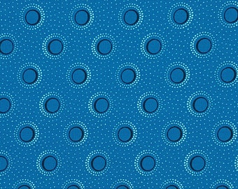 3 Cats black on turquoise shweshwe fabric from South Africa for quilting, apparel, crafts & decorating priced by HALF meter