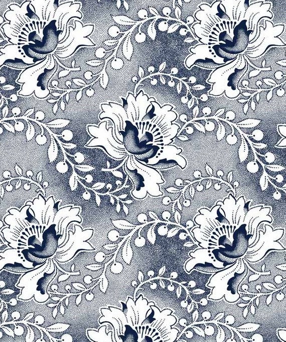 Blue and white shweshwe sale