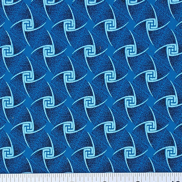 Tela shweshwe con remolinos azules de 3 gatos de Sudáfrica, precio por medio metro: acolchado, indumentaria, manualidades y decoración