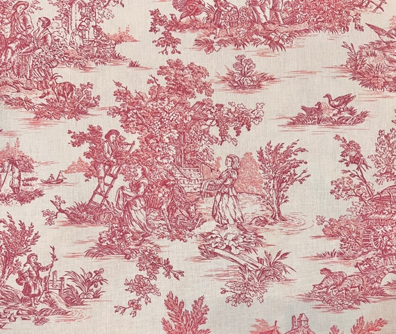 French Toile Fabric #22