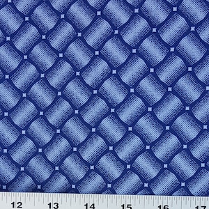 3 Cats indigo basket weave shweshwe fabric from South Africa sold by the HALF meter from USA- quilting, apparel, home decorating