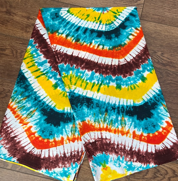 African Tie-dye Inspired Printed Cotton Fabric Sold by the Yard