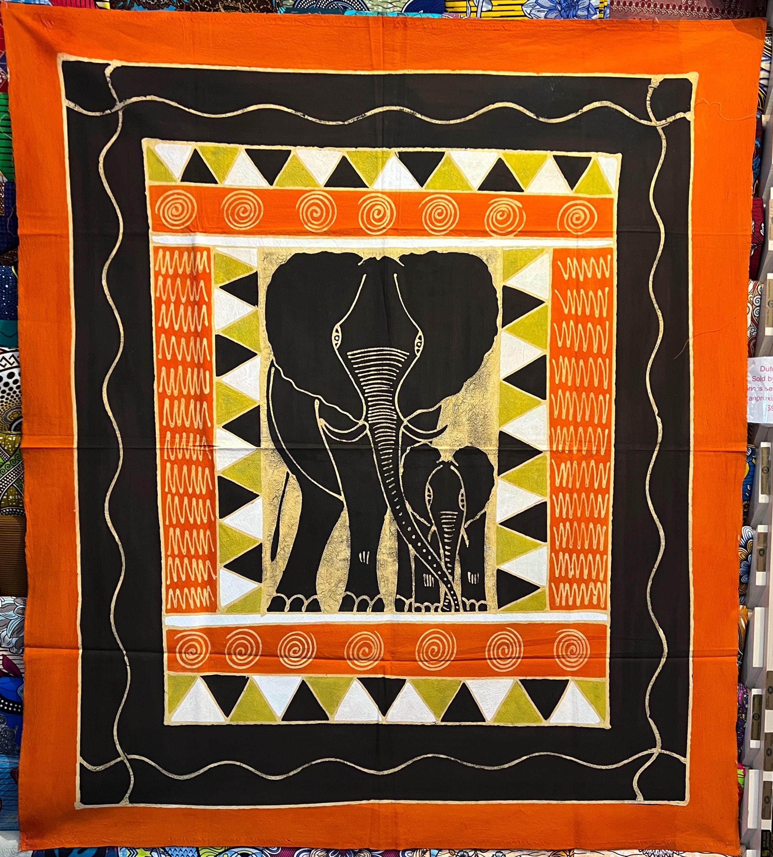 THE SHINZONE【AFRICAN BATIK BL】 African Fabric Wax Batik #923 - Ananse Village