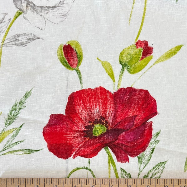 Poppy Fabric - Etsy