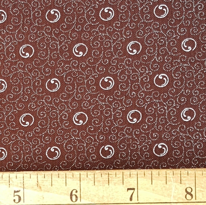 shipped from USA Brown small print shweshwe fabric from South Africa sold by the HALF yard