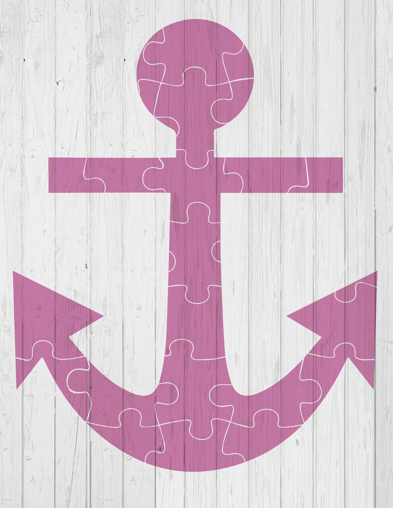 Anchor Puzzle Template Svg Dxf Png Ai Files Etsy Canada