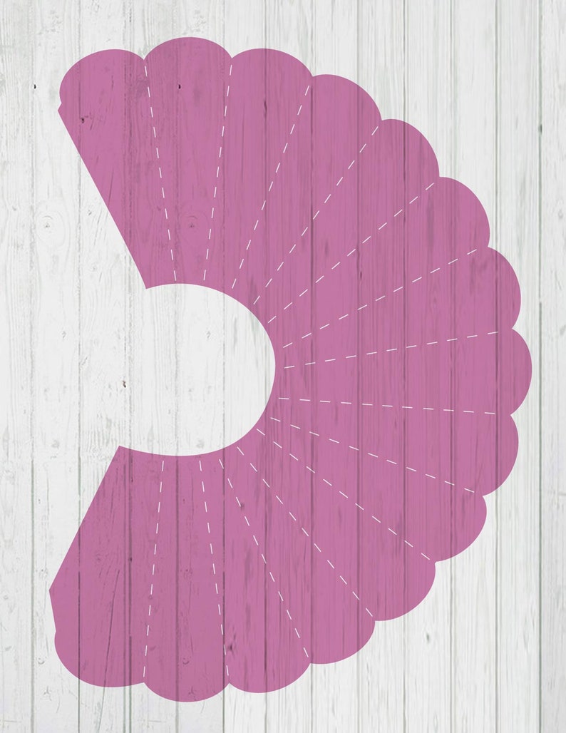 Scallop wine glass lampshade cut file template png svg dxf ai Etsy