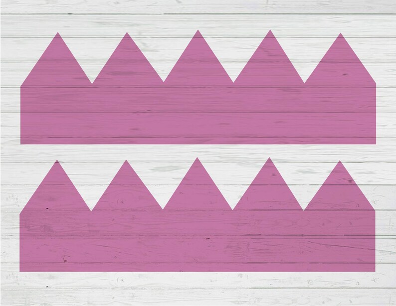 Kings Crown Party hat cut file template png svg dxf ai ...