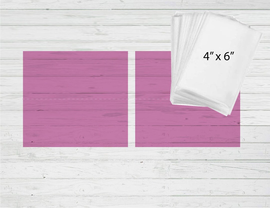 4 X 6 Glassine Bag Fold Over Topper Templates Png Svg Dxf Ai - Etsy