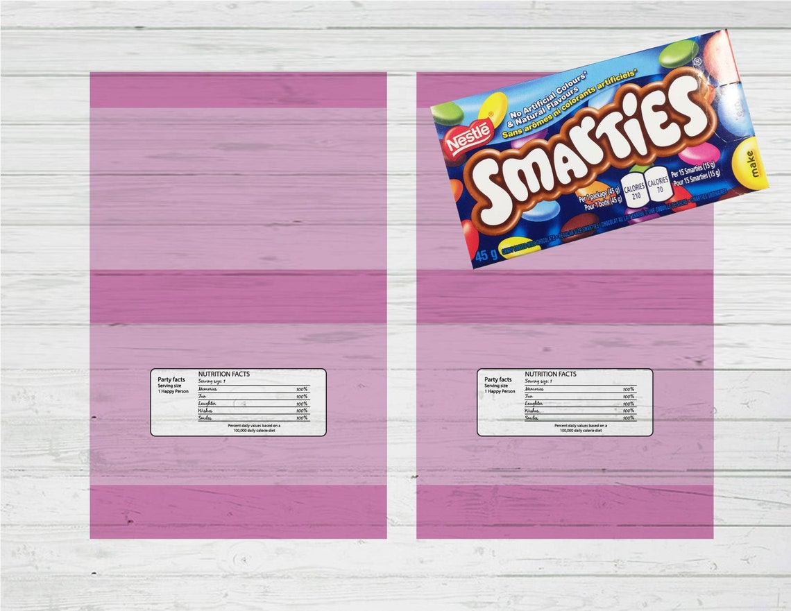 Smarties BAND Templates Png Svg Dxf Ai Files Etsy