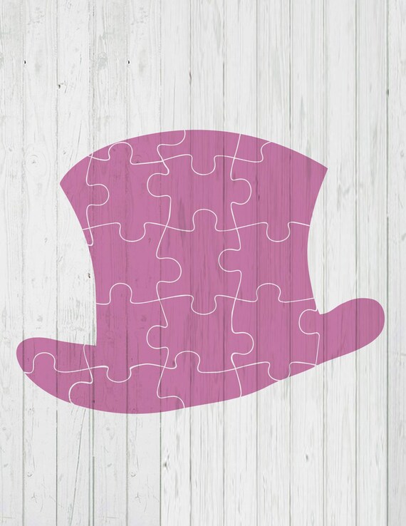 Top Hat Puzzle Cut File Template Png Svg Dxf Ai Files Etsy Finland